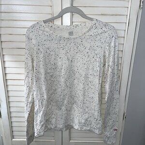 Topo Designs Women Cosmos Long Sleeve T-Shirt Natural Organic Medium